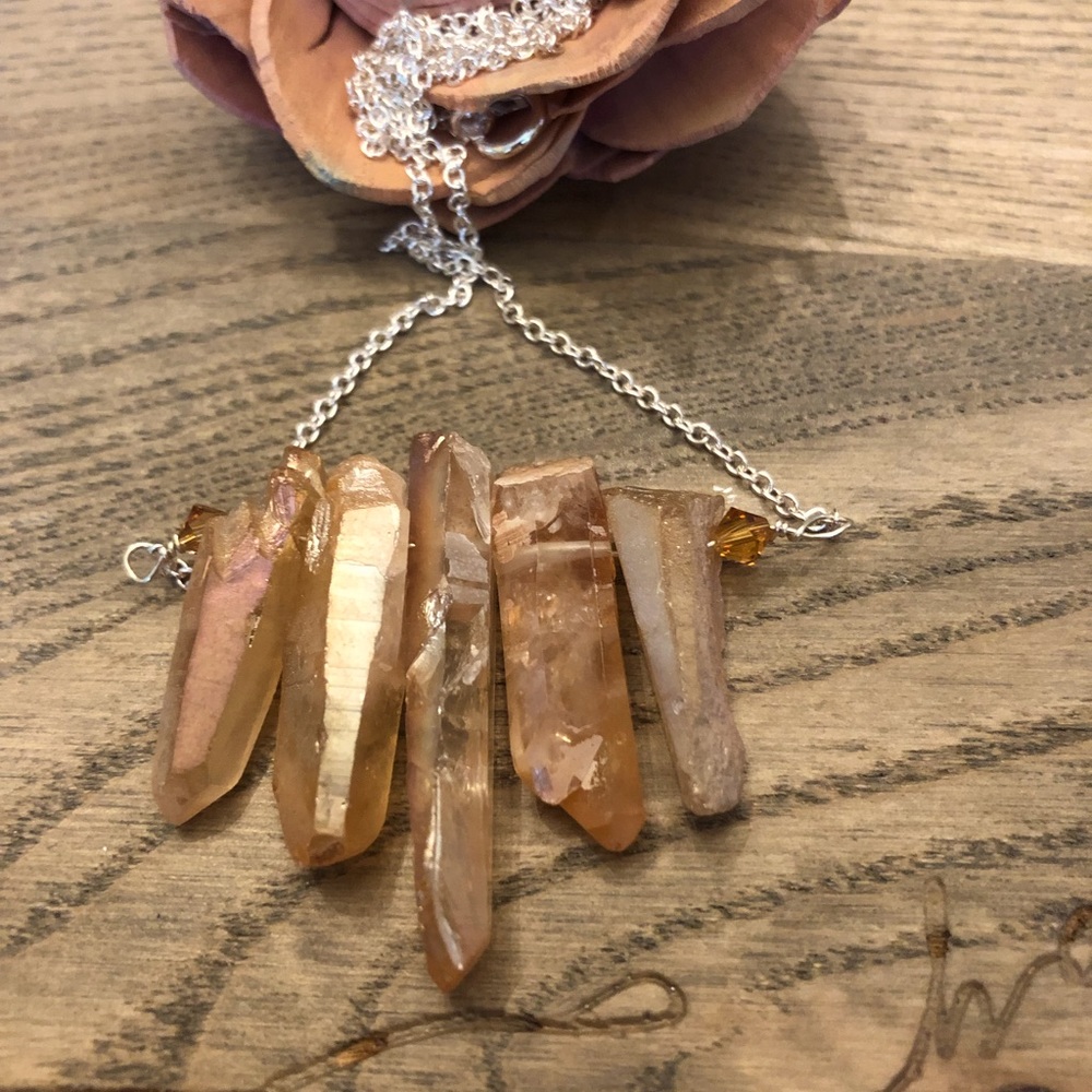 Quartz Crystal Points Necklace